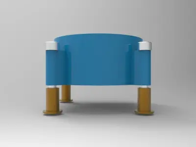 Electronic blower fan 3D model