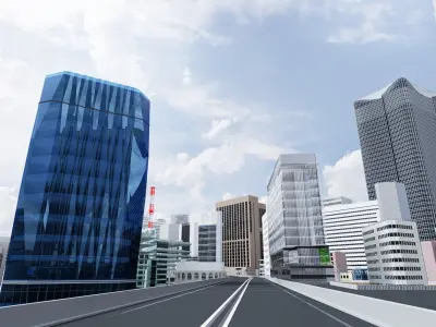 Tokyo Ginza 3D model