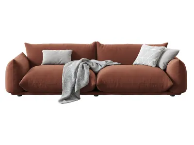 Marenco 2 Seater Sofa with Armrests 3D model