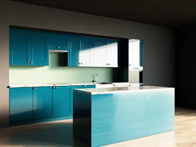 58-Kitchen10 glossy 5 3D model