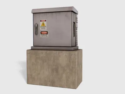 ElectricBox 3D model Pack Low-poly 3D model