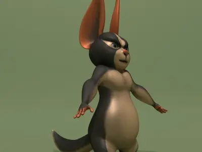 Cartoon Fantasy Squirrel 3D model