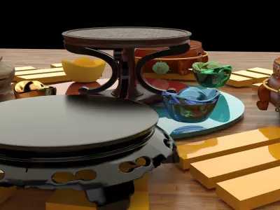 Chinese display stand   3D model