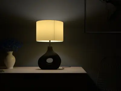 Decorative ceramic table lamp Decorative mensa ceramica lucerna 3D model
