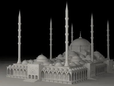 Big Mosque 3D model