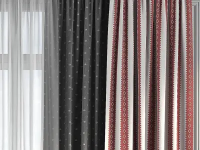 Curtain Set 133 3D model