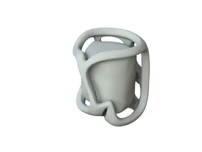 SciFi Shape Object Low Poly Low-poly 3D model 29