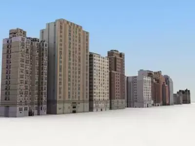 Low Poly Game Buildings Set01 Low-poly 3D model