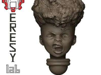 Heresylab - Female Sci-Fi heads for conversions SET 7 of 21 3D print model