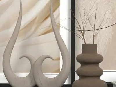 Decorative set 01 3D model 32