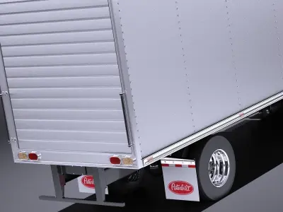 Peterbilt 337 Box 2017 VRAY 3D model