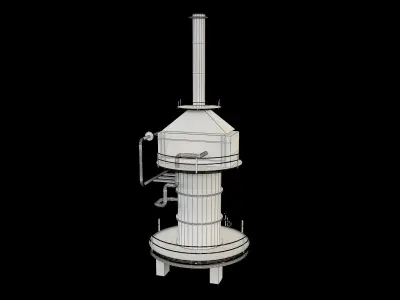 Oil And Gas Refinery Unit m2 3D model