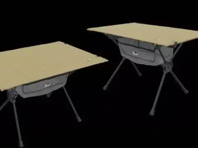 Ultralight Folding Camping Table 3D model