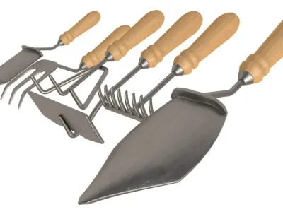 Farm Hand Tool Collection 3D model