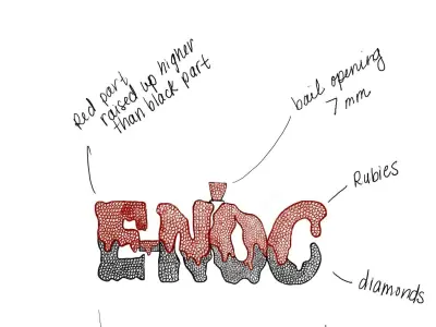 Name Pendant ENOC 3D print model