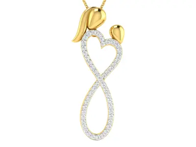 Pendant Earring Set 3dm STL OBJ FBX Render Details 3D print model 2