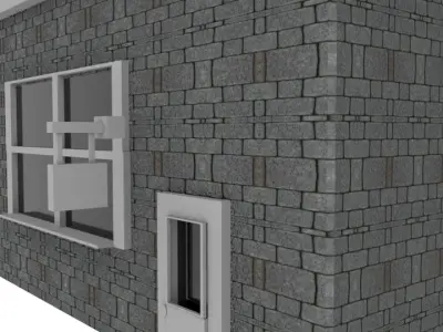 Simplistic shop Free low-poly 3D model