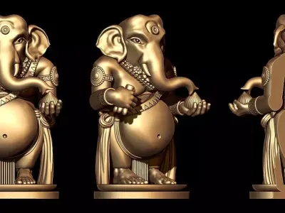 STANDING GANESHA  3D model