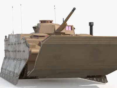  USMC Amphibious Combat Vehicle in Swim Position 