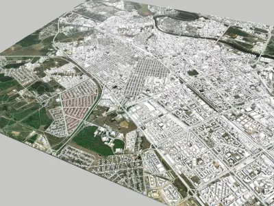 Cityscape Tyumen Russia 3D model