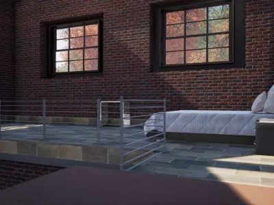 HOUSE ANTIQUE Low-poly 3D model