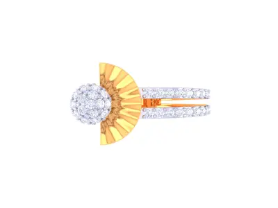  Women Ring MTL 3dm STL OBJ FBX Details 3D print model 6