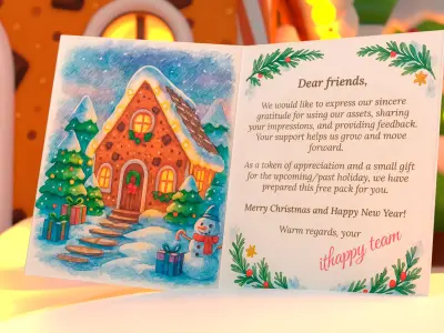 Christmas Pack FREE Free low-poly 3D model