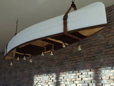 Canoe Lighting 3D model