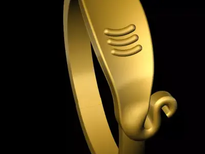 rings gold ring 3D print model