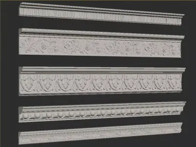 Plaster moulding 3D model