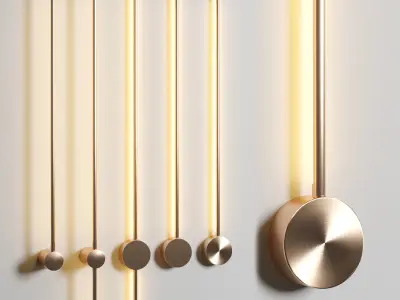 Aesir wall light Lampatron-ION  Sottileminimal wall light 3D model