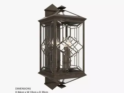 Fine Art Lamps Oxfordshire 880881ST 3D model