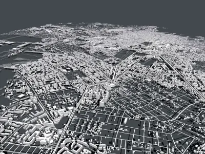 Cityscape Odessa Ukraine 3D model