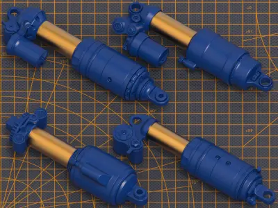 Mech Warrior Hard Surface Kitbash 13 of 20 3D model
