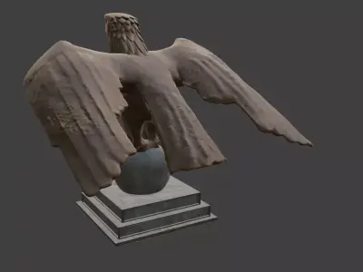 German WW2 eagle scanned in Berlin  3D model