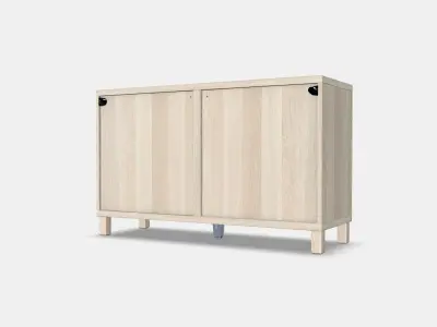 BESTA Storage combination w doors-drawers Low-poly 3D model