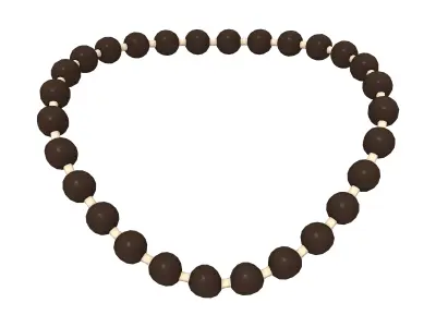 1930s Necklace Low-poly 3D model