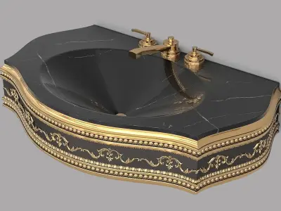 Classic Wash Basin 6 3D model