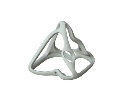 SciFi Cube Object No 61531 Low Poly Shape Low-poly 3D model