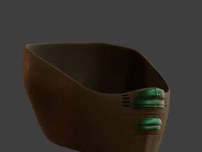 Gas mask helmet 3d model scifi Low-poly  Low-poly 3D model 261