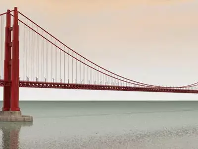The Golden Gate Bridge 3D model