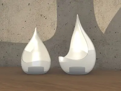 Teardrops Tealight Candle Holder 3D print model