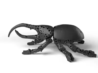 Hercules Voronoi Low-poly 3D model