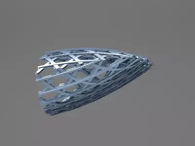Alien prison spire point 3D model