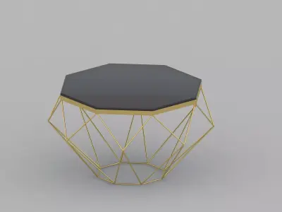 Table oken 3D model 3D model