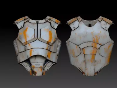 Sci fi Torso Armour 2 3D model