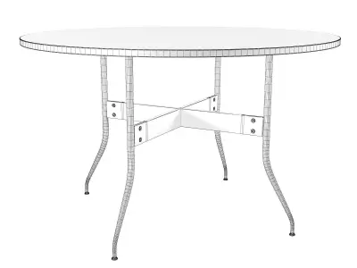 Nelson Swag Leg Round Dining Table 3D model