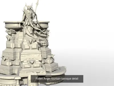 Fountain collection three dragons 3D Model Pack