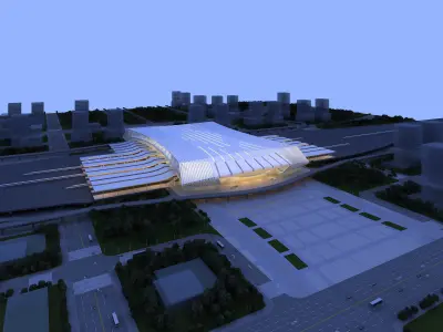 fosan railway station 3D model