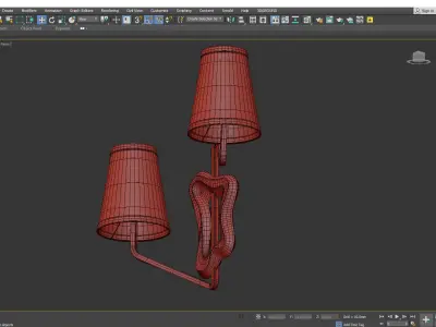  Georges Jouve Sconce Low-poly 3D model